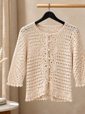 Handmade Crochet Cardigan Sweater